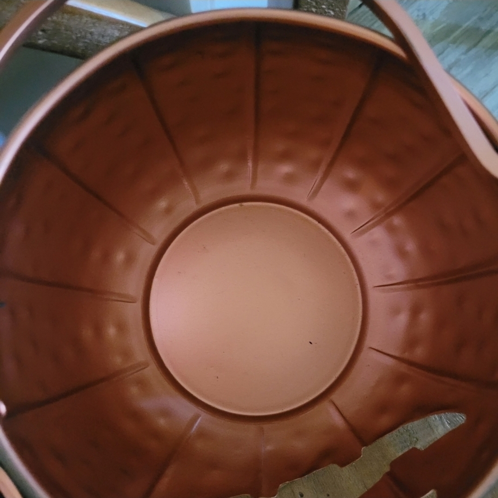 Copper Halloween Pumpkin Buckets x2 - Picture 6 of 9